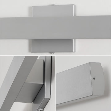 Vara 49.5" Modern Minimalist Indoor/Outdoor Metal 350-Degree Rotate Dimmable Integrated Linear LED Wall Sconce